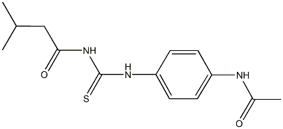 N-[4-({[(3-methylbutanoyl)amino]carbothioyl}amino)phenyl]acetamide 结构式