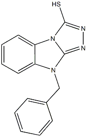 9-benzyl-9H-[1,2,4]triazolo[4,3-a]benzimidazol-3-yl hydrosulfide 结构式