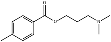 3-(dimethylamino)propyl 4-methylbenzoate 结构式