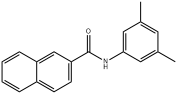 N-(3,5-dimethylphenyl)-2-naphthamide 结构式