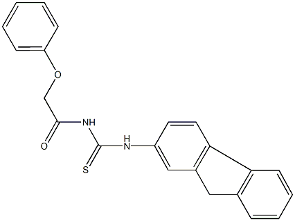 N-(9H-fluoren-2-yl)-N'-(phenoxyacetyl)thiourea 结构式