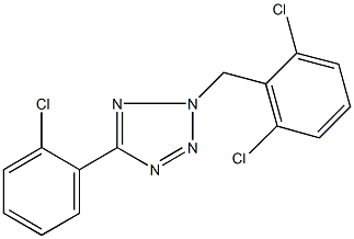 5-(2-chlorophenyl)-2-(2,6-dichlorobenzyl)-2H-tetraazole 结构式