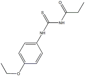 N-(4-ethoxyphenyl)-N'-propionylthiourea 结构式