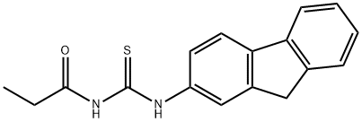 N-(9H-fluoren-2-yl)-N'-propionylthiourea 结构式