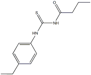 N-butyryl-N'-(4-ethylphenyl)thiourea 结构式