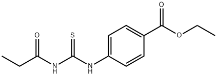 ethyl 4-{[(propionylamino)carbothioyl]amino}benzoate 结构式