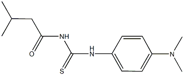 N-[4-(dimethylamino)phenyl]-N'-(3-methylbutanoyl)thiourea 结构式