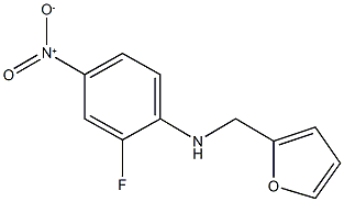2-fluoro-N-(2-furylmethyl)-4-nitroaniline 结构式