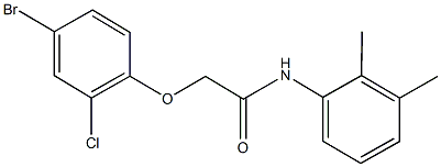 2-(4-bromo-2-chlorophenoxy)-N-(2,3-dimethylphenyl)acetamide 结构式