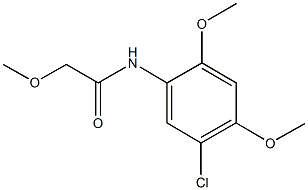 N-(5-chloro-2,4-dimethoxyphenyl)-2-methoxyacetamide 结构式