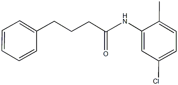 N-(5-chloro-2-methylphenyl)-4-phenylbutanamide 结构式