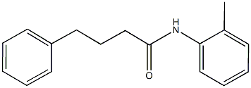 N-(2-methylphenyl)-4-phenylbutanamide 结构式