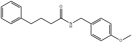 N-(4-methoxybenzyl)-4-phenylbutanamide 结构式