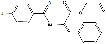 allyl 2-[(4-bromobenzoyl)amino]-3-phenylacrylate 结构式