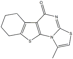 1-methyl-6,7,8,9-tetrahydro-5H-[1]benzothieno[3,2-e][1,3]thiazolo[3,2-a]pyrimidin-5-one 结构式