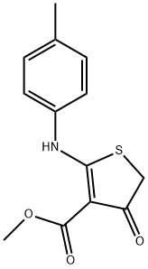 methyl 4-oxo-2-(4-toluidino)-4,5-dihydro-3-thiophenecarboxylate 结构式