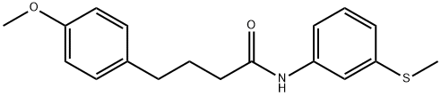 4-(4-methoxyphenyl)-N-[3-(methylsulfanyl)phenyl]butanamide 结构式