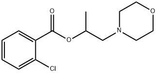 1-methyl-2-(4-morpholinyl)ethyl 2-chlorobenzoate 结构式
