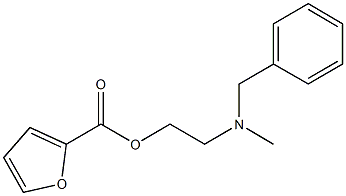2-[benzyl(methyl)amino]ethyl 2-furoate 结构式