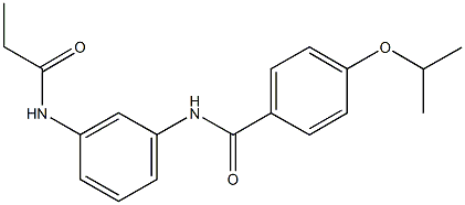 4-isopropoxy-N-[3-(propionylamino)phenyl]benzamide 结构式