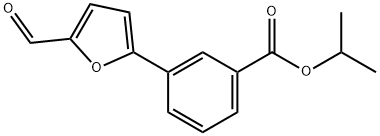 isopropyl 3-(5-formyl-2-furyl)benzoate 结构式