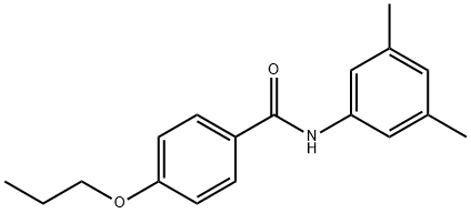 N-(3,5-dimethylphenyl)-4-propoxybenzamide 结构式