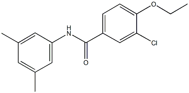 3-chloro-N-(3,5-dimethylphenyl)-4-ethoxybenzamide 结构式