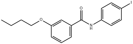 3-butoxy-N-(4-iodophenyl)benzamide 结构式