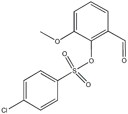 2-formyl-6-methoxyphenyl 4-chlorobenzenesulfonate 结构式
