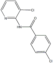 4-chloro-N-(3-chloro-2-pyridinyl)benzamide 结构式