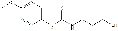 N-(3-hydroxypropyl)-N'-(4-methoxyphenyl)thiourea 结构式