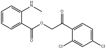 2-(2,4-dichlorophenyl)-2-oxoethyl 2-(methylamino)benzoate 结构式