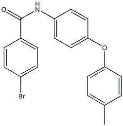 4-bromo-N-[4-(4-methylphenoxy)phenyl]benzamide 结构式