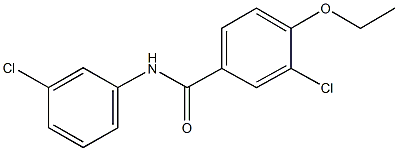 3-chloro-N-(3-chlorophenyl)-4-ethoxybenzamide 结构式