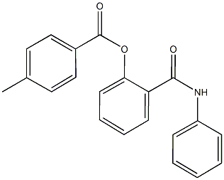 2-(anilinocarbonyl)phenyl 4-methylbenzoate 结构式