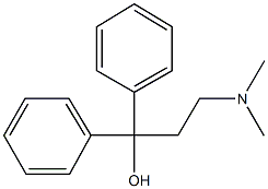 3-(dimethylamino)-1,1-diphenyl-1-propanol 结构式
