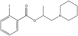 1-methyl-2-(1-piperidinyl)ethyl 2-iodobenzoate 结构式