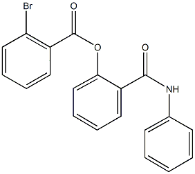 2-(anilinocarbonyl)phenyl 2-bromobenzoate 结构式