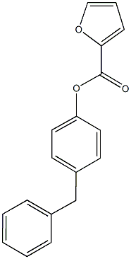 4-benzylphenyl 2-furoate 结构式