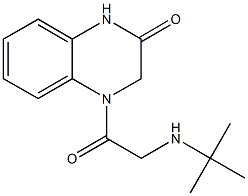 4-[(tert-butylamino)acetyl]-3,4-dihydro-2(1H)-quinoxalinone 结构式