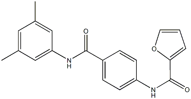 N-{4-[(3,5-dimethylanilino)carbonyl]phenyl}-2-furamide 结构式