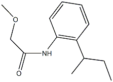 N-(2-sec-butylphenyl)-2-methoxyacetamide 结构式