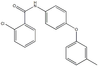 2-chloro-N-[4-(3-methylphenoxy)phenyl]benzamide 结构式