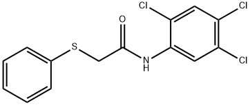 2-(phenylsulfanyl)-N-(2,4,5-trichlorophenyl)acetamide 结构式