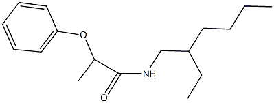 N-(2-ethylhexyl)-2-phenoxypropanamide 结构式