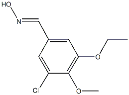 3-chloro-5-ethoxy-4-methoxybenzaldehyde oxime 结构式