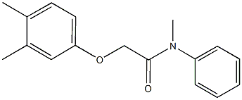 2-(3,4-dimethylphenoxy)-N-methyl-N-phenylacetamide 结构式