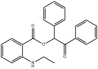 2-oxo-1,2-diphenylethyl 2-(ethylamino)benzoate 结构式