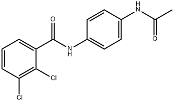 N-[4-(acetylamino)phenyl]-2,3-dichlorobenzamide 结构式