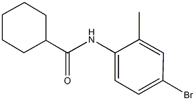 N-(4-bromo-2-methylphenyl)cyclohexanecarboxamide 结构式